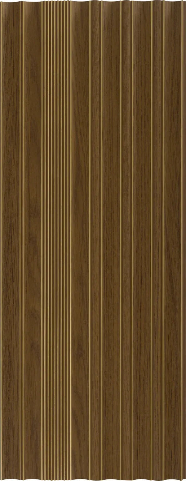 Louvers 2025 EP8921 Brown Fluted Texture Wall Panel
