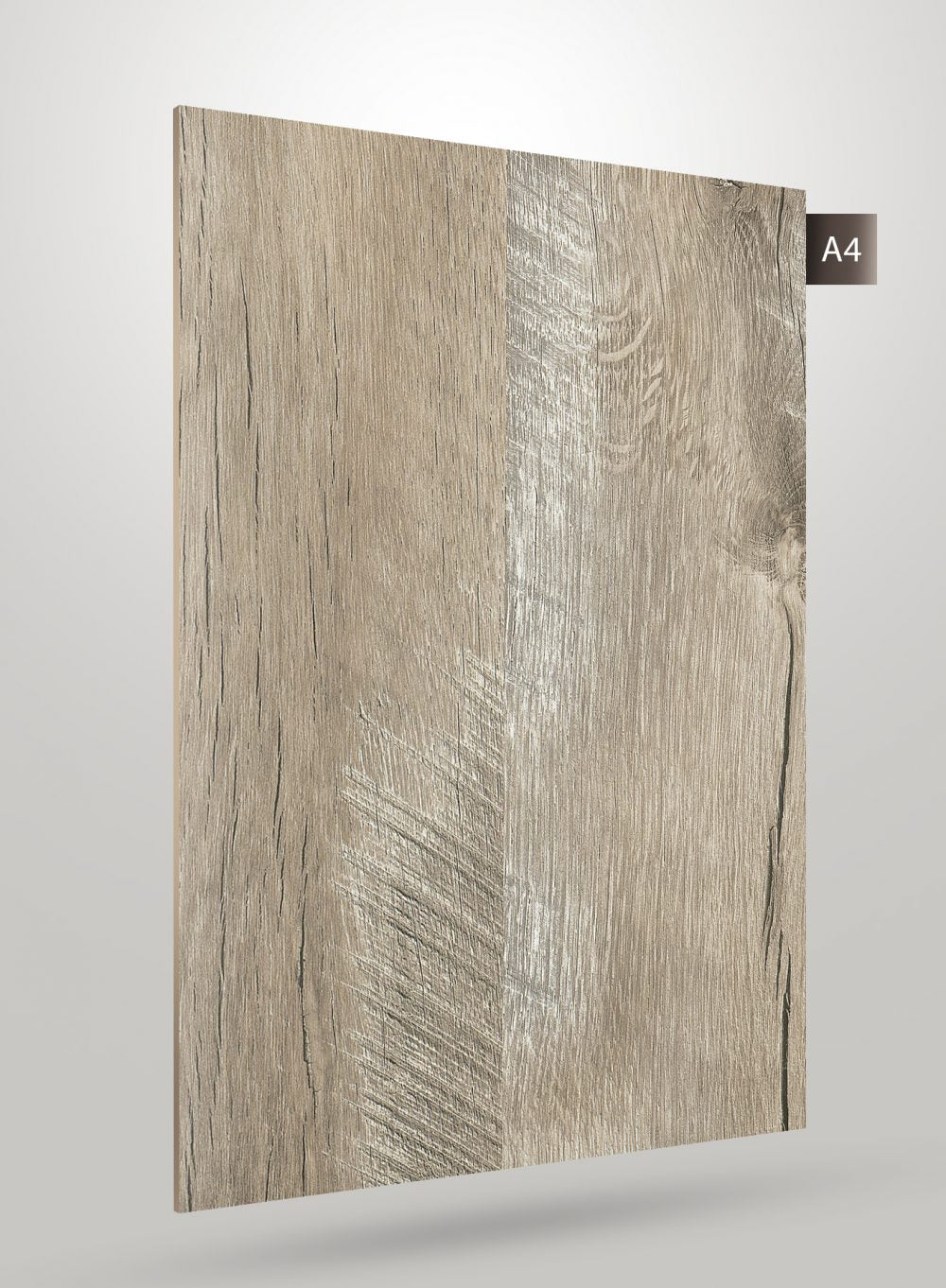 Multi-coloured wood grain decorative laminate with matte finish and textured surface showing wood pattern and grain details