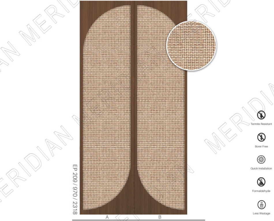 Meridian Epitome Basket Arch Plain Panel wall panel