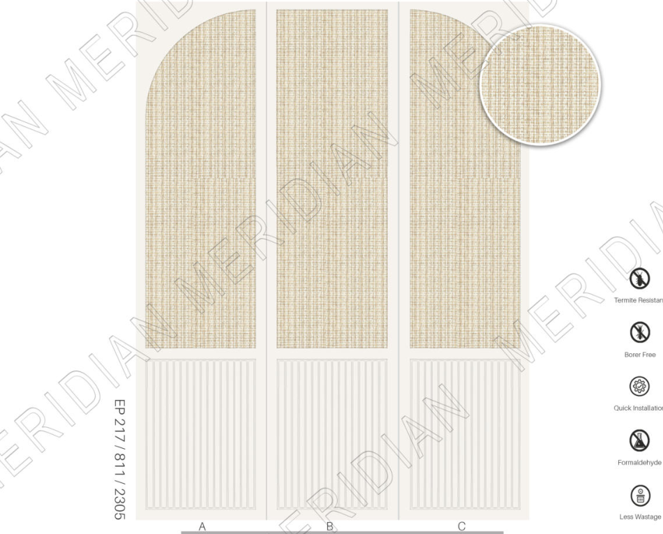 Meridian Epitome Linen Arcade Flexible Panel wall panel