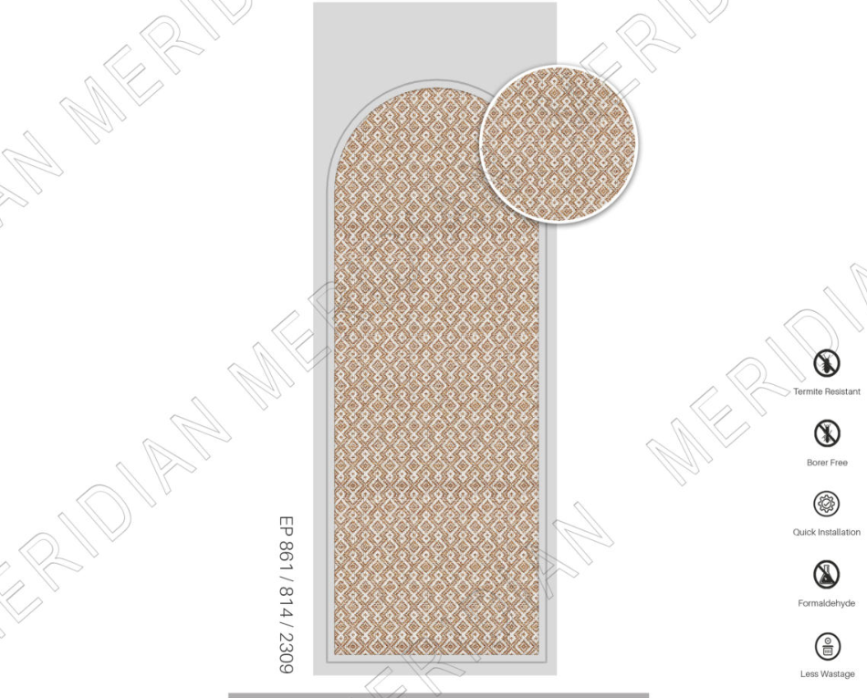 Meridian Epitome Arch Weave Plain Panel wall panel
