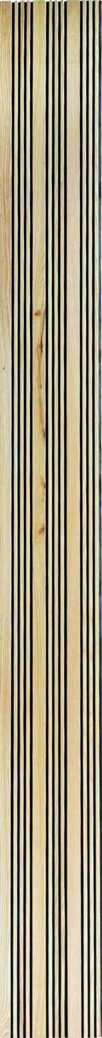 Forest F01-MAPLE Designer louvers Wall Panel 9.5*0.54 ft Texture 1.5 mm - F01-MAPLE