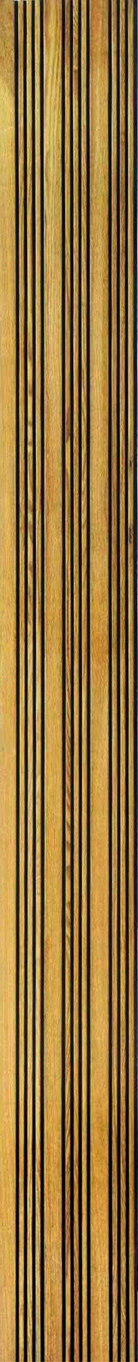 Forest F01-TEAK Wood louvers Wall Panel 9.5*0.54 ft Texture 1.5 mm - F01-TEAK