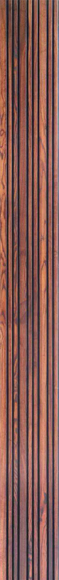 Forest F03-CHESNUT Designer louvers Wall Panel 9.5*0.54 ft Texture 1.5 mm - F03-CHESNUT
