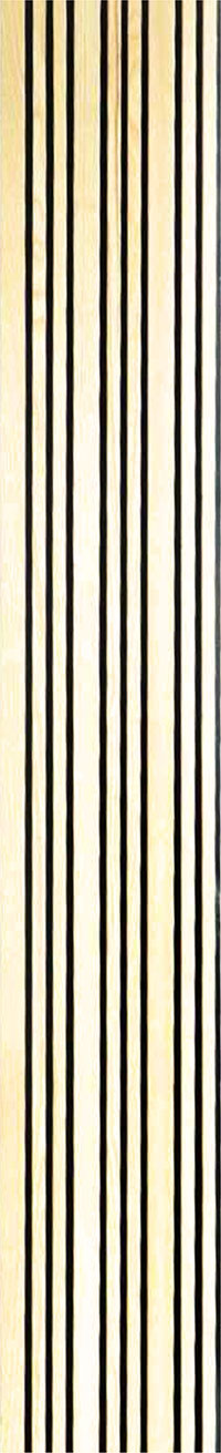 Forest F03-MAPLE Designer louvers Wall Panel 9.5*0.54 ft Texture 1.5 mm - F03-MAPLE