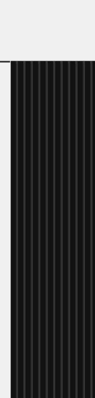Meridian Flexidian FLX-802 Jet Black bendable fluted wall panel
