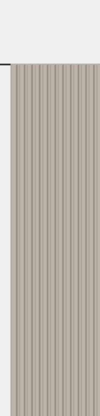 Meridian Flexidian FLX-804 Greige bendable fluted wall panel