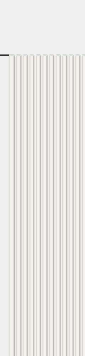 Meridian Flexidian FLX-811 Pearl White bendable fluted wall panel