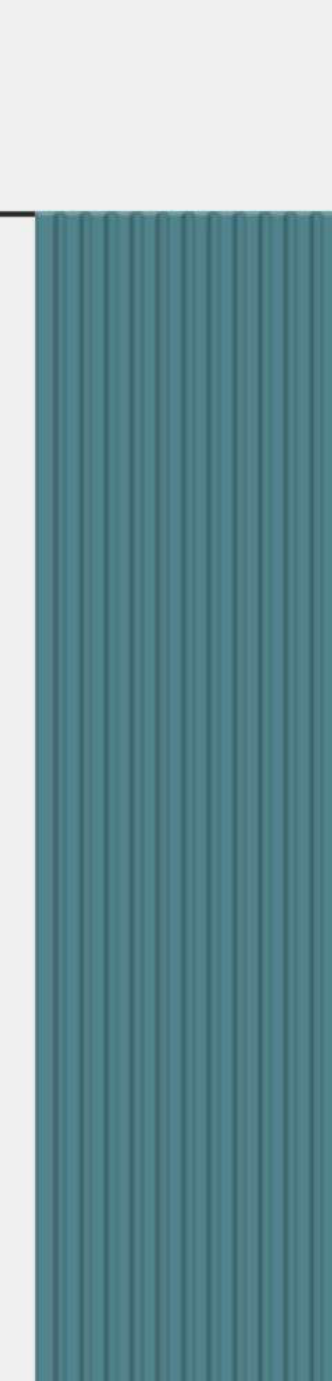 Meridian Flexidian FLX-861 Teal bendable fluted wall panel