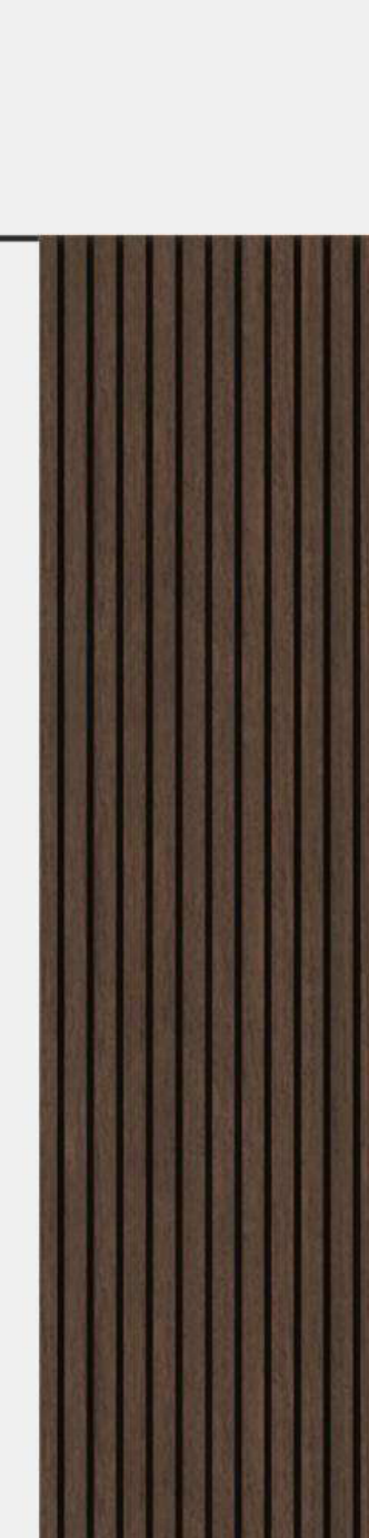 Meridian Flexidian FLX-955 Mocha Wenge bendable fluted wall panel