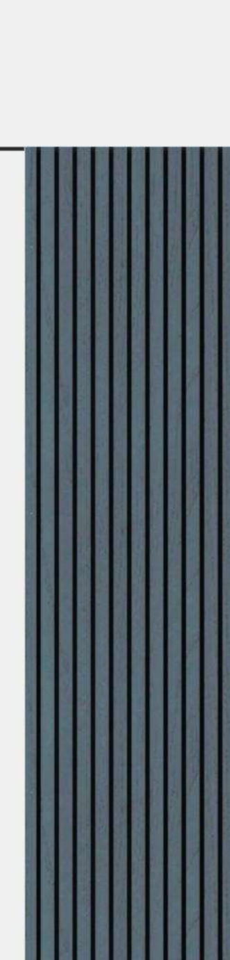 Meridian Flexidian FLX-965 Denim Blue bendable fluted wall panel