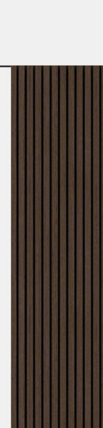 Meridian Flexidian FLX-975 Rich Walnut bendable fluted wall panel