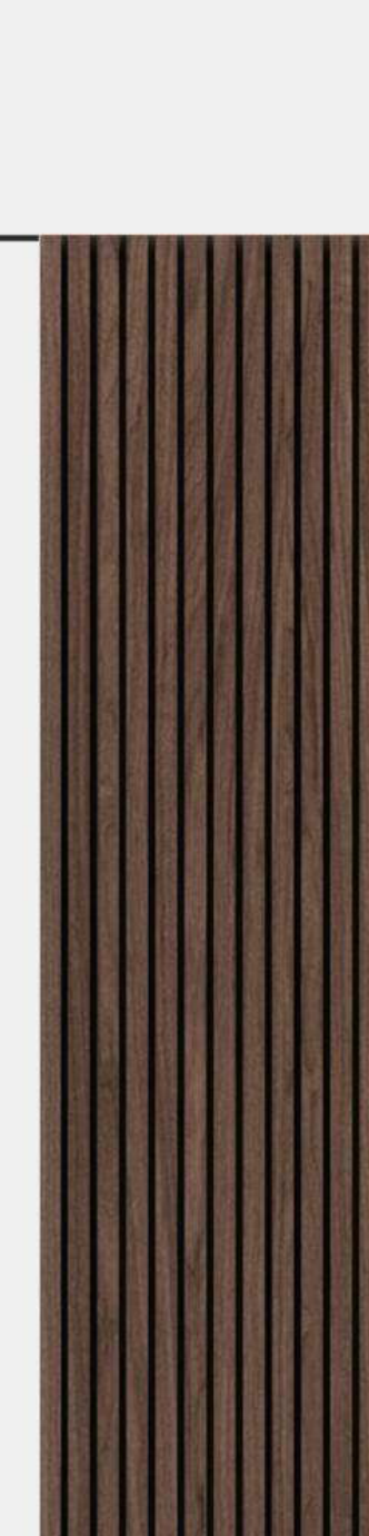 Meridian Flexidian FLX-980 Deep Walnut bendable fluted wall panel
