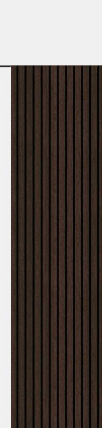 Meridian Flexidian FLX-985 Dark Chocolate bendable fluted wall panel