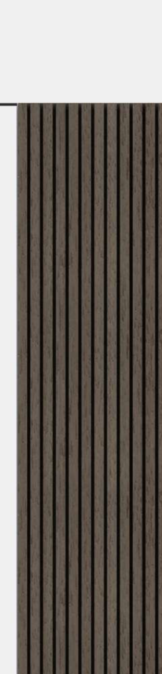 Meridian Flexidian FLX-995 Ebony Wood bendable fluted wall panel
