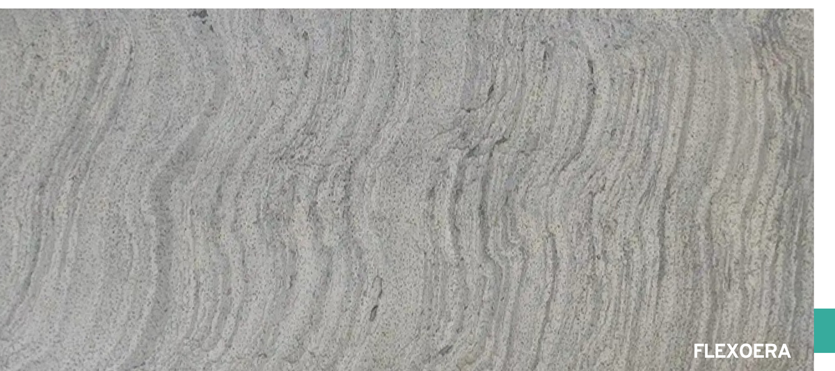 Flexoera Slatera Ivory Ripple flexible slate veneer sheet