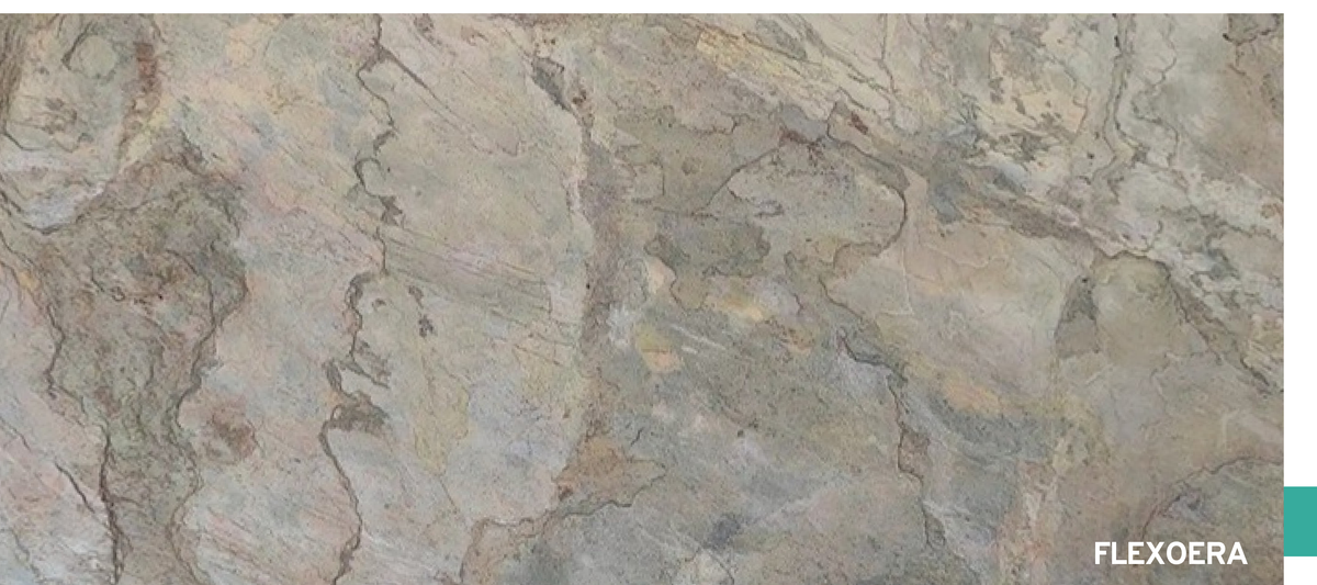 Flexoera Slatera Taupe Strata flexible slate veneer sheet