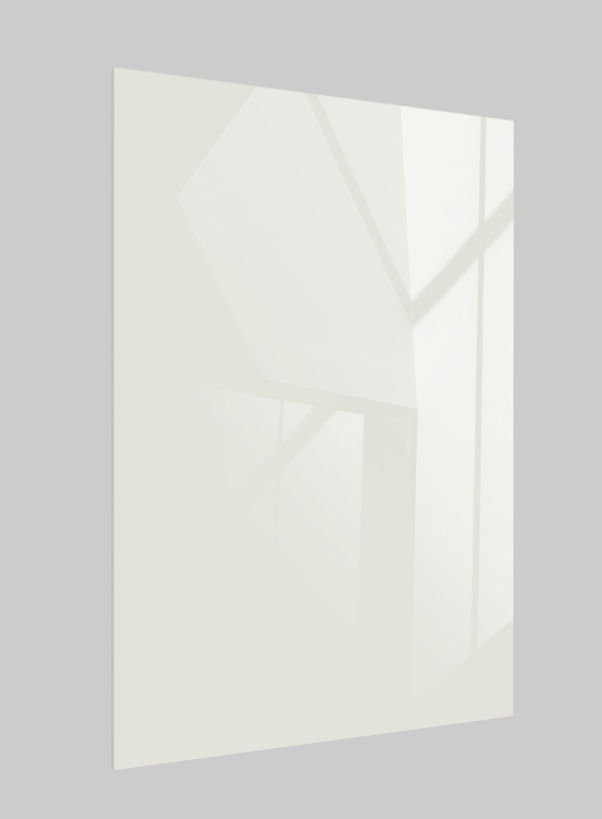 Sunset Cream High Gloss Solid Acrylic Laminate