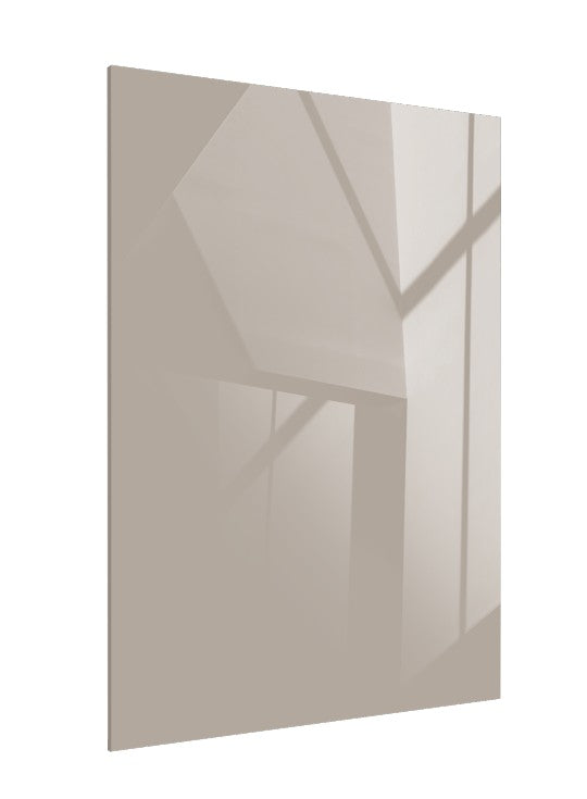 Almond Blush Beige High Gloss Solid Acrylic Laminate