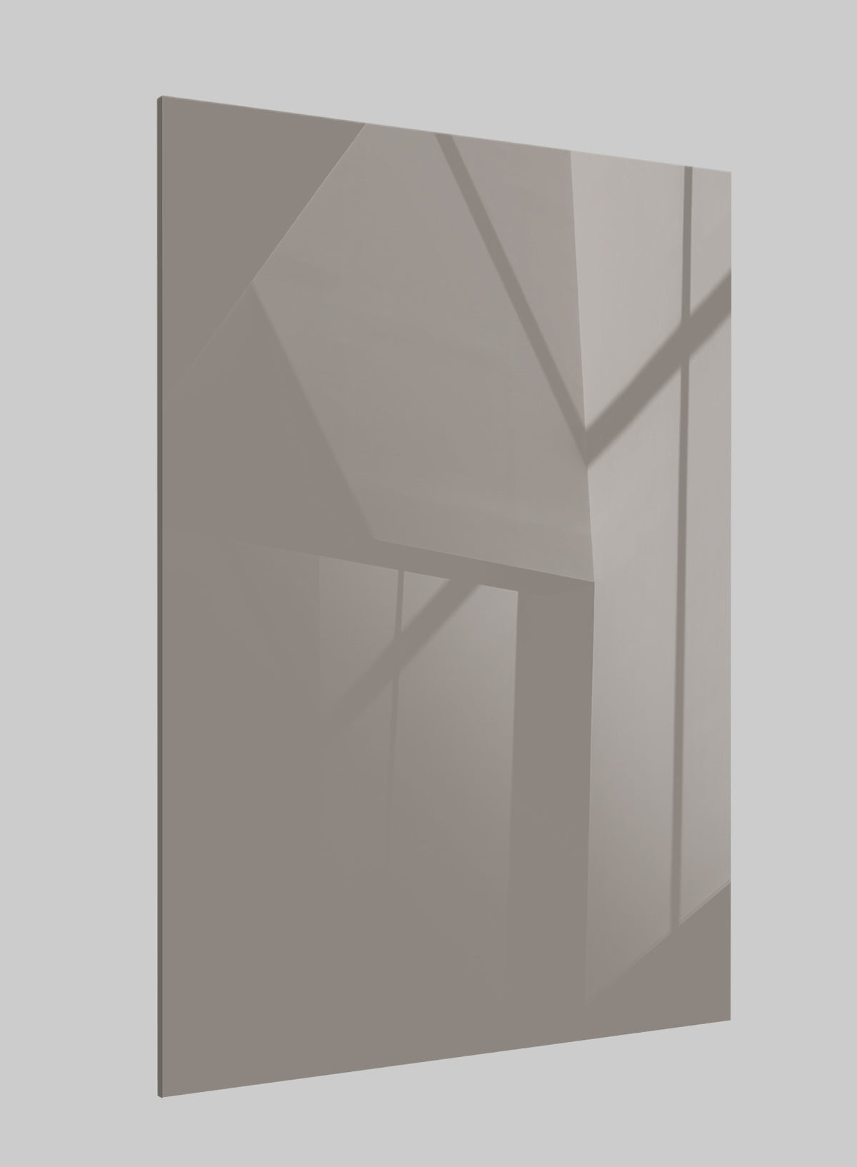Desert Taupe Grey High Gloss Solid Acrylic Laminate