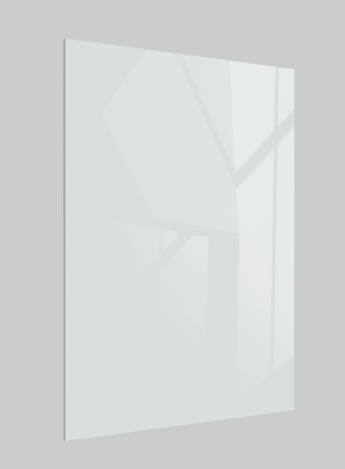 Sahara White High Gloss Solid Acrylic Laminate