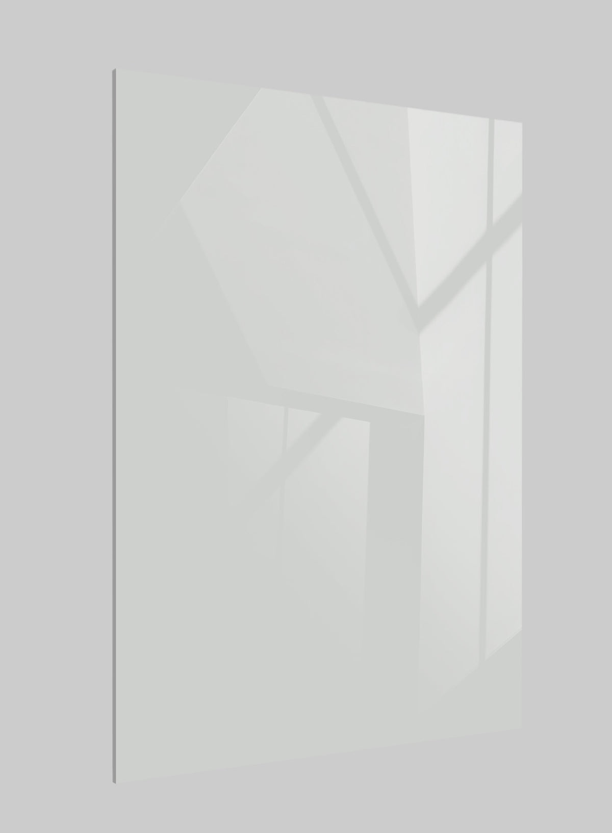 Arctic Haze White High Gloss Solid Acrylic Laminate