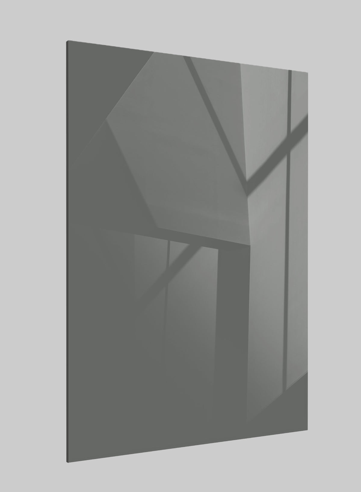 Steel Mist Grey High Gloss Solid Acrylic Laminate