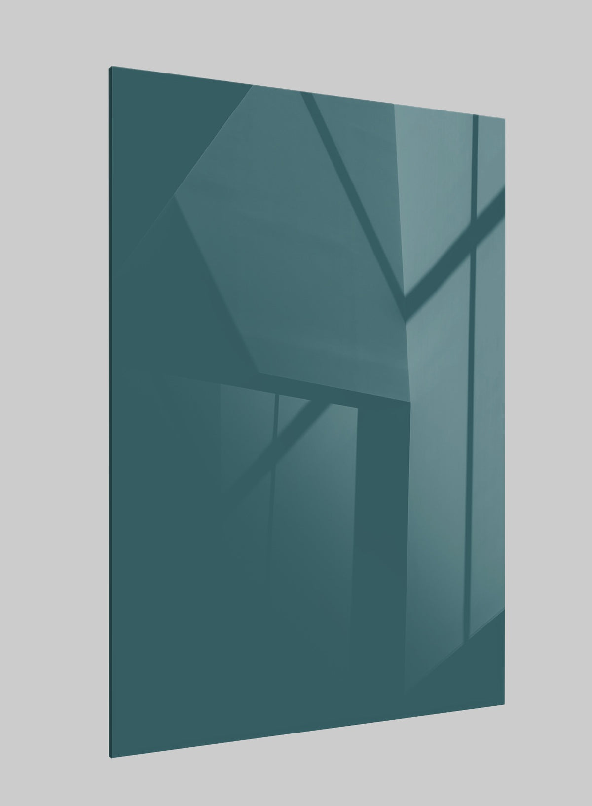 Midnight Teal Green High Gloss Solid Acrylic Laminate