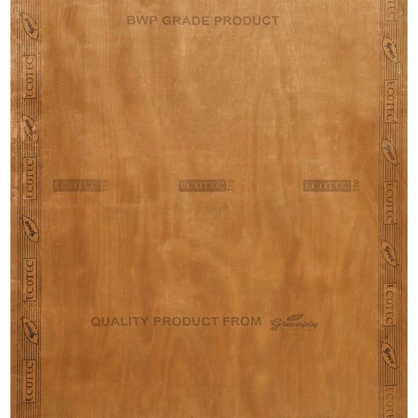 Greenply Ecotec 7 ft. x 4 ft. 12 mm BWP/Marine Plywood Brown Wood Natural Laminate - Greenply