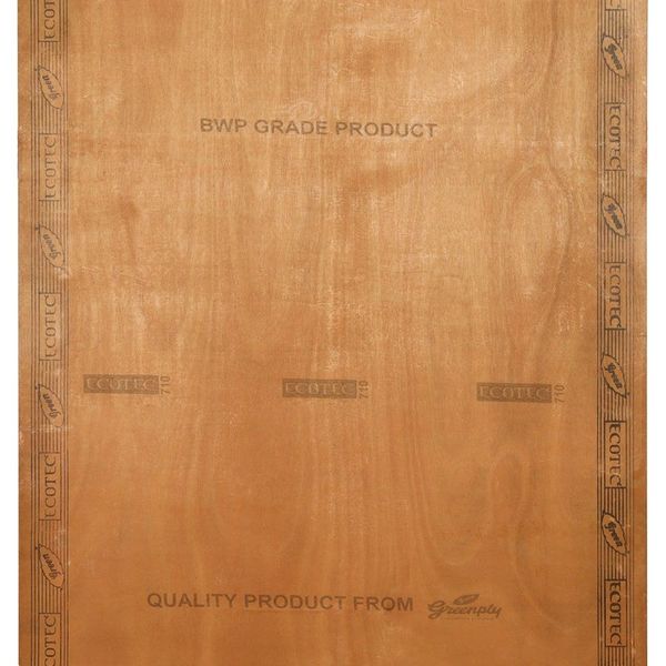 Greenply Ecotec 8 ft. x 4 ft. 6 mm BWP/Marine Plywood Brown Wood Natural Laminate - Greenply