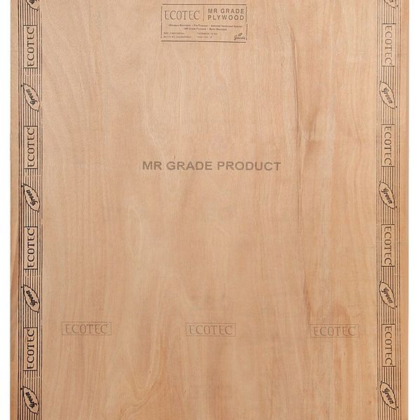 Greenply Ecotec 7 ft. x 4 ft. 12 mm MR Plywood Brown Wood Natural Laminate - Greenply