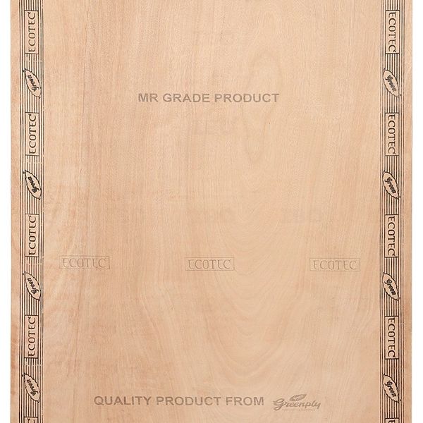 Greenply Ecotec 8 ft. x 4 ft. 12 mm MR Plywood Brown Wood Natural Laminate - Greenply