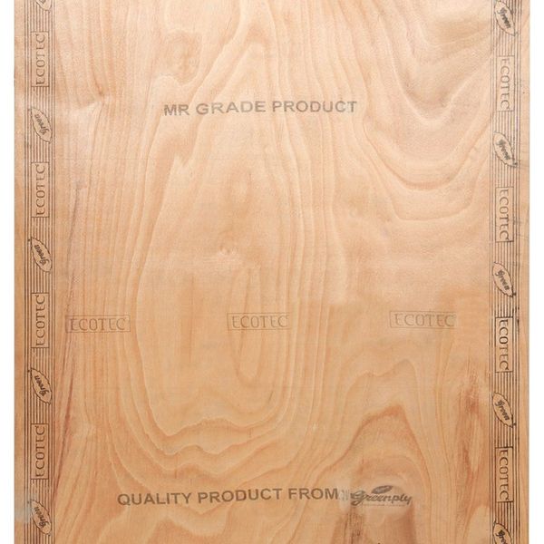 Greenply Ecotec 7 ft. x 4 ft. 6 mm MR Plywood Brown Wood Natural Laminate - Greenply