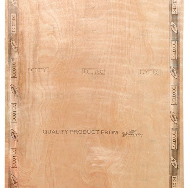 Greenply Ecotec 8 ft. x 4 ft. 6 mm MR Plywood Brown Wood Natural Laminate - Greenply