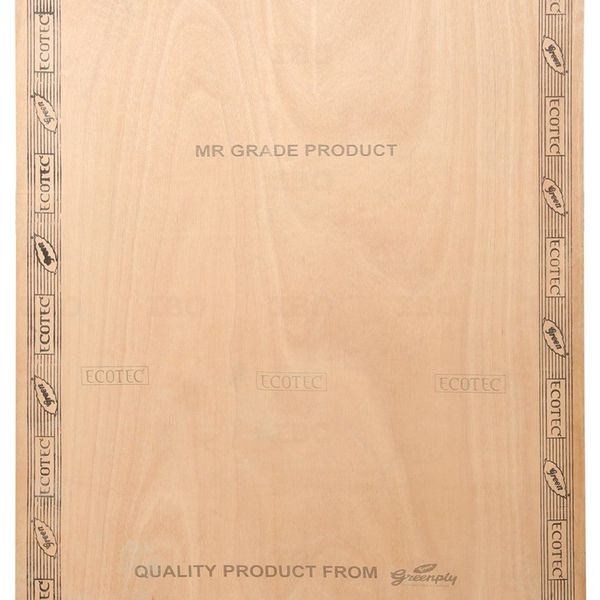 Greenply Ecotec 7 ft. x 4 ft. 8 mm MR Plywood Brown Wood Natural Laminate - Greenply