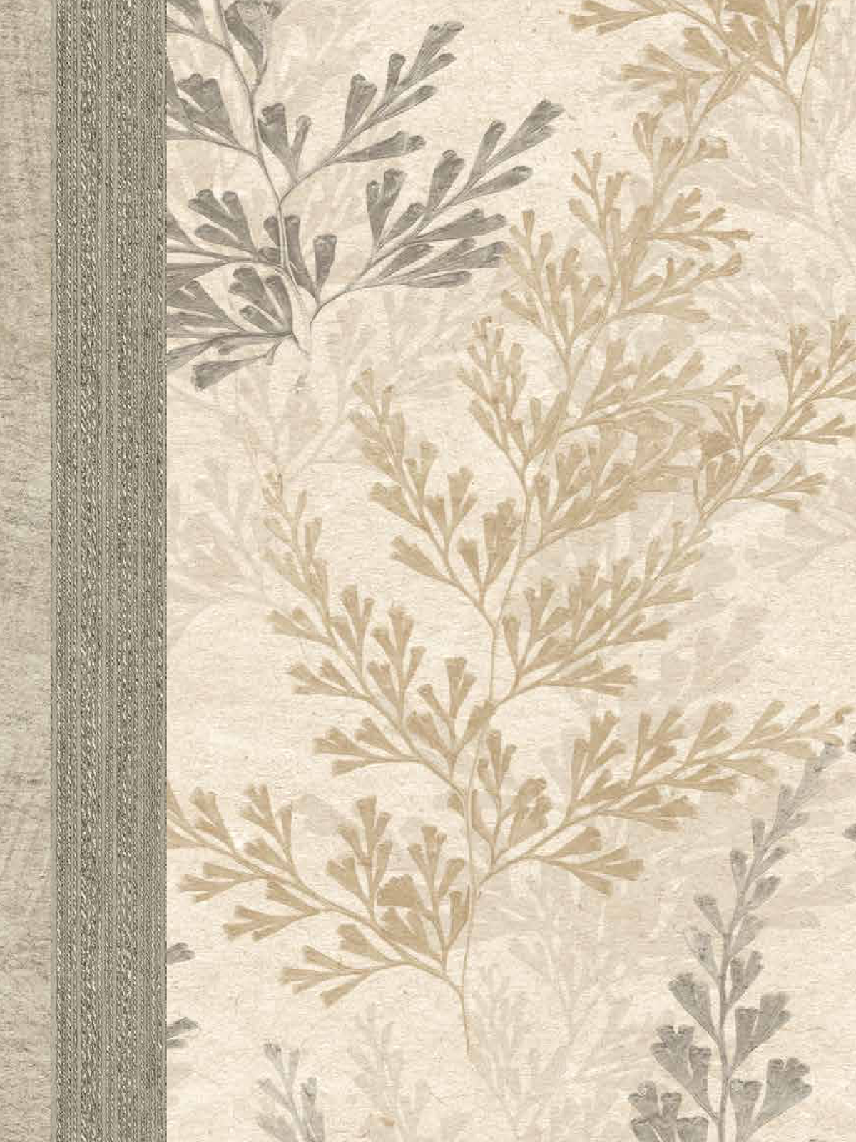 Exclusive Wallcoverings Cream wallpaper swatch