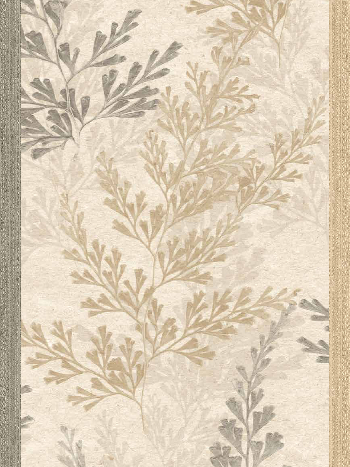 Exclusive Wallcoverings Cream wallpaper swatch