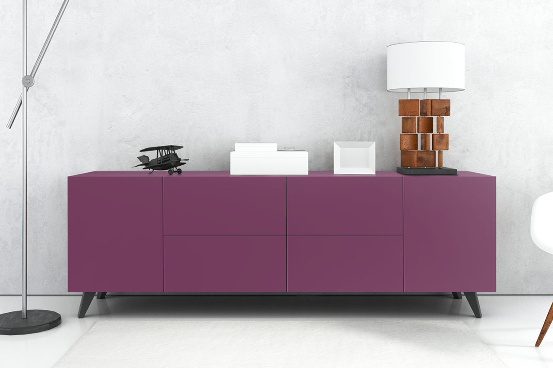 Hutch Pink Purple Plain Colors Suede Laminate - Heritage Surfaces