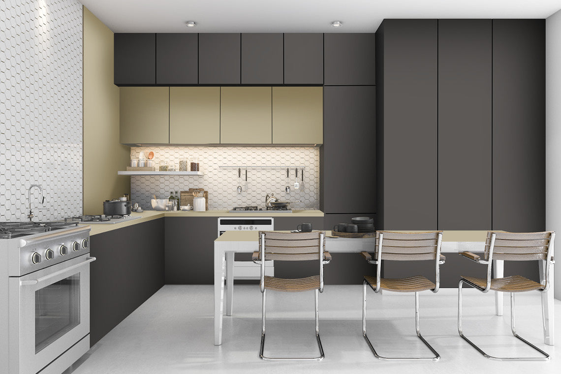 Mud Ash Brown Plain colors Suede Laminate - Heritage Surfaces