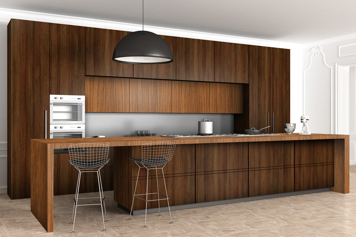 Project Teak Brown Wood Suede Laminate - Heritage Surfaces