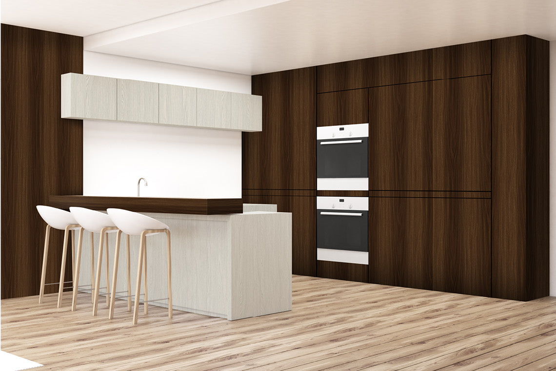 White Canyon White Wood Suede Laminate - Heritage Surfaces