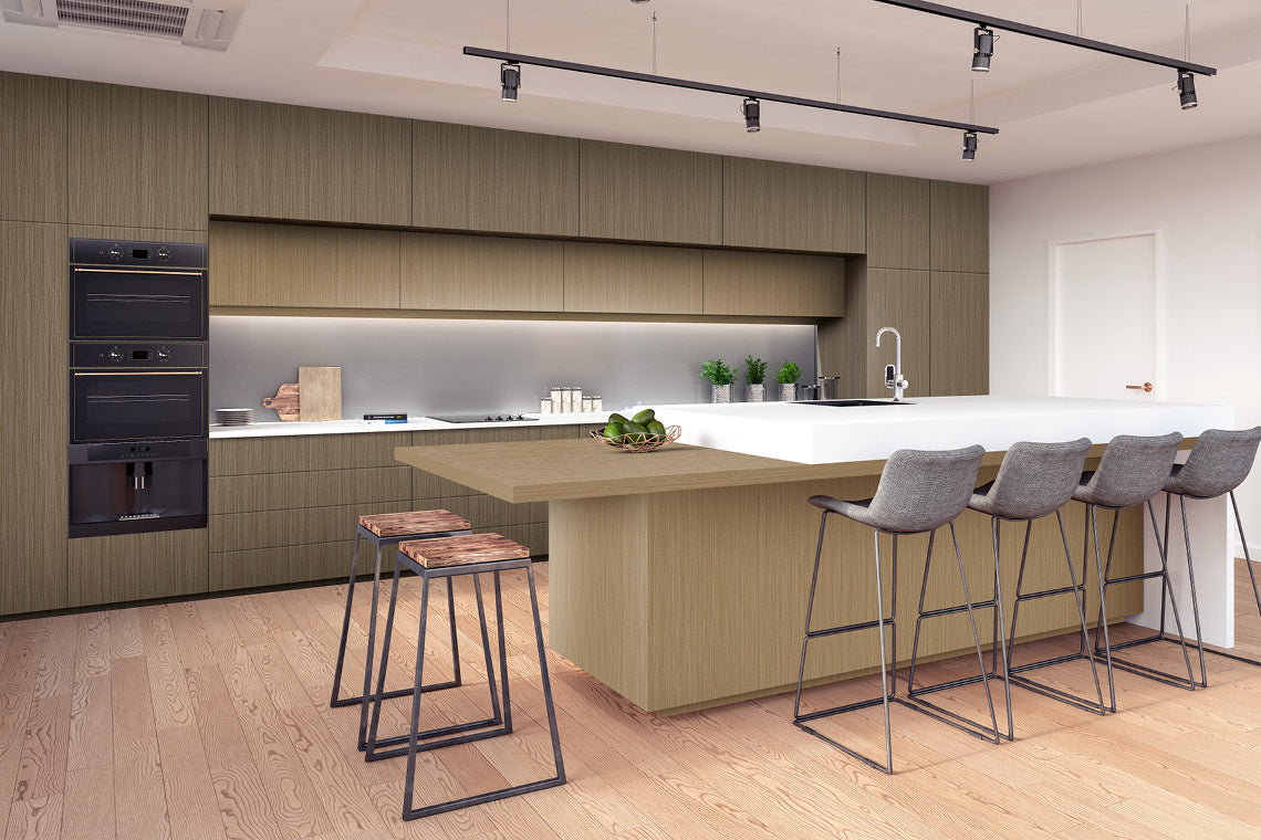 Samara Oak Dark Brown Wood Suede Laminate - Heritage Surfaces