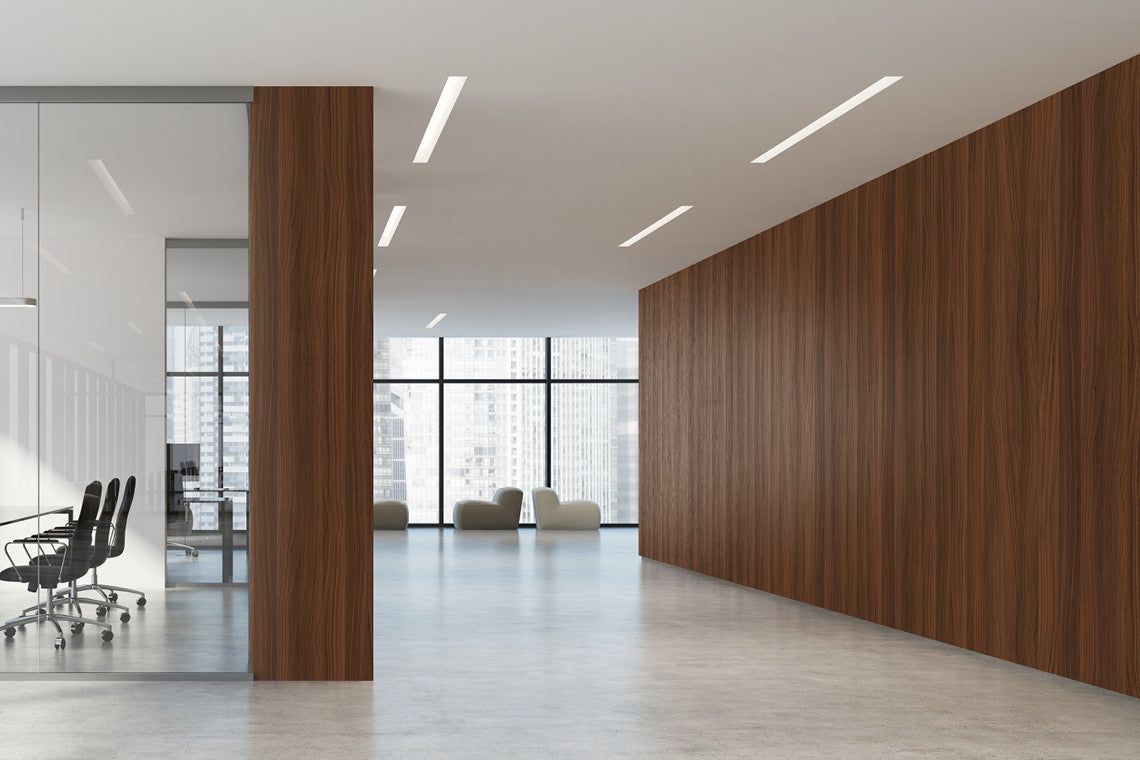 Classic Walnut Brown Wood Suede Laminate - Heritage Surfaces