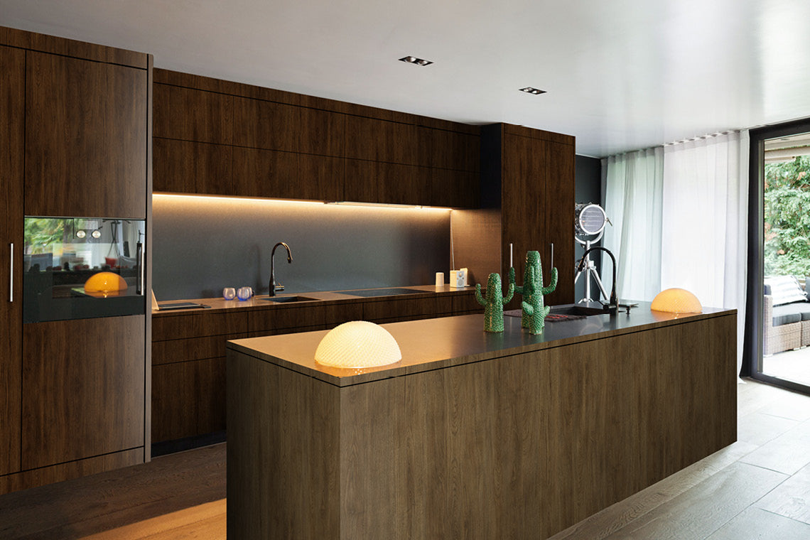 Majestic Oak Brown Wood Texture Laminate - Heritage Surfaces
