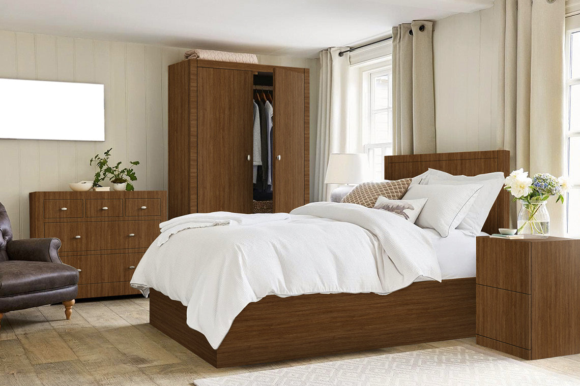 Grandis Teak Brown Wood Texture Laminate - Heritage Surfaces