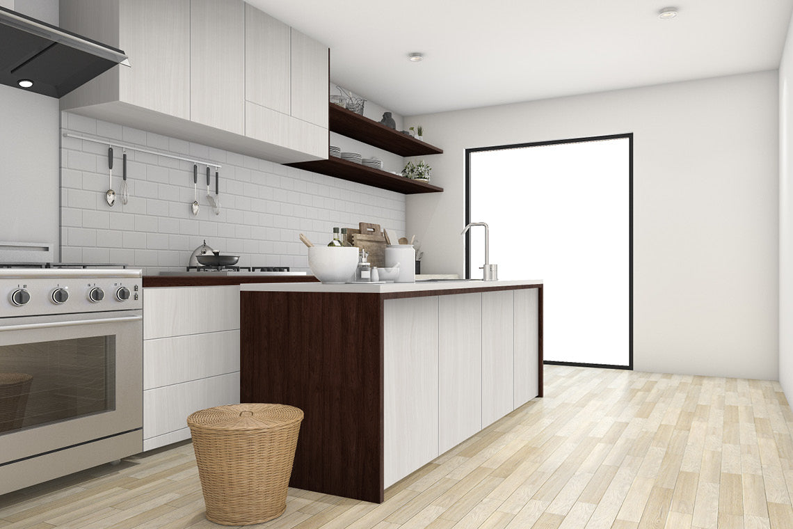 Stream Walnut Brown Wood Texture Laminate - Heritage Surfaces
