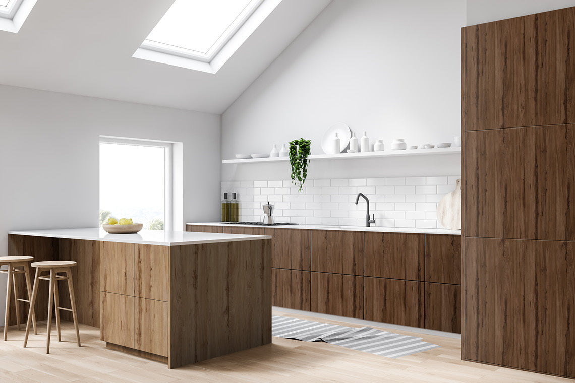 Heartwood Pine Brown Wood Suede Laminate - Heritage Surfaces