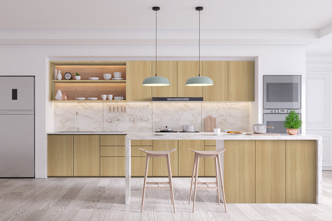 Siam Teak Beige Wood Suede Laminate - Heritage Surfaces