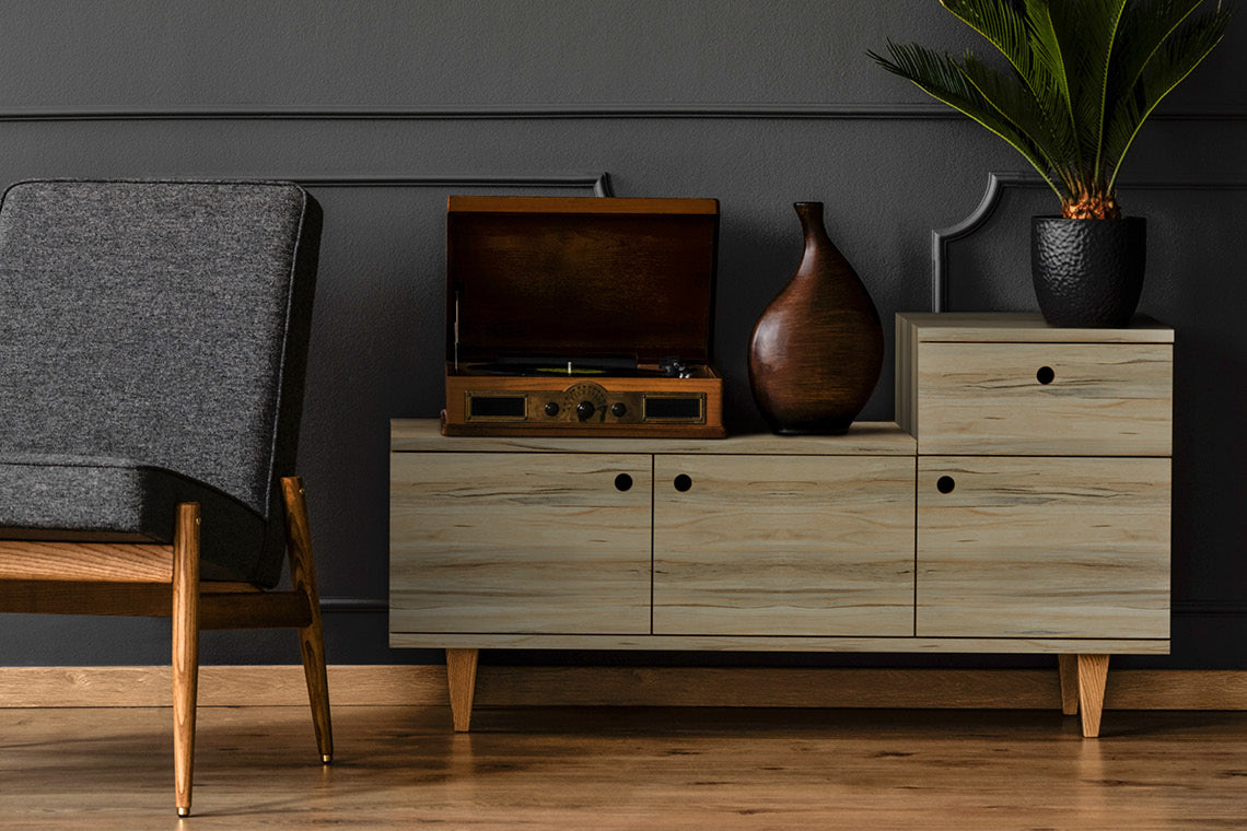 Metropolis Teak Brown Wood Texture Laminate - Heritage Surfaces