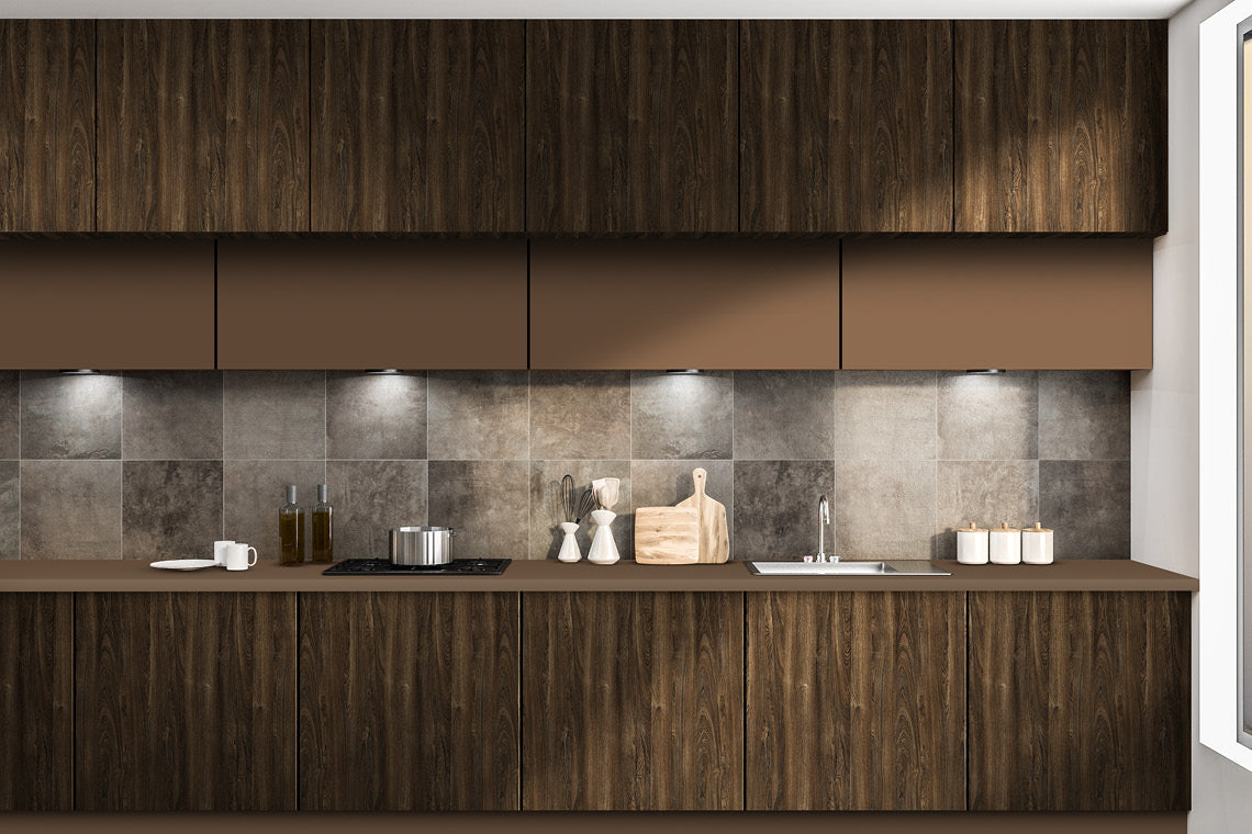 Midnight Acia Brown Wood Texture Laminate - Heritage Surfaces